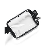 Under Armour Unisex-Adult Loudon Clear Crossbody Waist Bag, (960) Clear/Black/White, One Size Fits Most