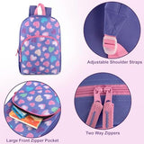 Trail maker 15 Inch Kids Backpacks for Boys & Girls | Preschool, Kindergarten, Elementary School Backpacks with Adjustable, Padded Straps (Happy Hearts)