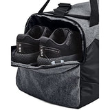 Under Armour Unisex-Adult Undeniable 5.0 Duffle, Pitch Gray Medium Heather (012)/Black, Small