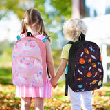 Clysee 12 Pack School Backpack Bulk 15'', Assorted Printed Bookbags for Boys Girls, Donations Supplies (Fun)