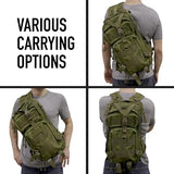 Rothco Convertible Medium Transport Pack – 25L Backpack – Shoulder or Crossbody – MOLLE and Hydration Compatible (Coyote Brown)