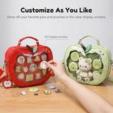 GoldSuccess Red Ita Bag Green Apple Purse Backpack–Kawaii Crossbody Pin Display,Cute Anime Cosplay/Convention/School