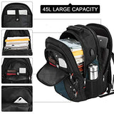 NEWHEY Laptop Backpack 17 Inch Business Travel Backpacks for Men Women Extra Large Waterproof TSA Anti Theft College Bookbags with USB Charging Port 17.3 Gaming Computer Backpack 45L, Blue