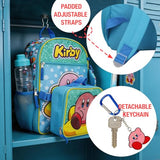 Bioworld Kirby 5-Piece Set: 16 Backpack, Lunchbox, Utility Case, Rubber Keychain, and Carabiner