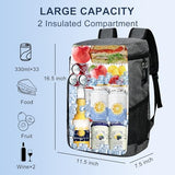 33 Cans Insulated Backpack Cooler - Leakproof Waterproof Lightweight Soft Coolers Bag for Camping Picnic Hiking Beach and Lunchbox Backpacks Bags-Leak Proof Ice Chest Back Pack,Dark Gray