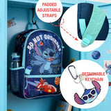 BIOWORLD Unisex Lilo & Stitch 5 Piece Backpack Set (Little Kid/Big Kid), Purple, One size
