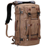 WITZMAN Canvas Travel Backpack Large Laptop Bags Convertible Shoulder Sling Bag Convertible Sling Backpack Crossbody Chest Bag