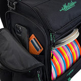 Westside Discs Empire Disc Golf backpack | Large Frisbee golf bag | Holds up to 24 Discs (Black)
