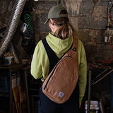 Carhartt Durable Sling Bag, Crossbody Backpack with Side Release Buckle, Tablet Sleeve and Adjustable Strap, Black