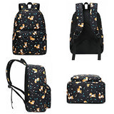 Kouxunt Fox School Backpack for Girls Womens, School Bags Collge Bookbags Laptop Backpacks for Kids Teens Adults