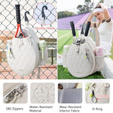 VIGEGARI Quilted Tennis Bag for Women – Tennis Backpack & Crossbody Sling | Holds 2 Rackets or 3 Pickleball Paddles | Lightweight Badminton Racket Bag, Tennis Tote & Sports Backpack