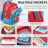 JIRAIKEI Kids Backpack for Boys,Gamer Boys Backpack for Children Teens Elementary Middle School Students Ages 6-18,17" Large Capacity School Bookbag with Multiple Pockets