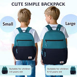 VASCHY School Backpack, Lightweight Classic Cute Aesthetic Bookbag Daypack for Teen Boys Traveling/Gym/Middle School Navy Green