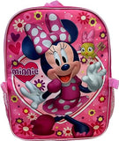 Ruz Group Kid's Licensed 16 Inch Backpack With Removable Lunch Box Set (Minnie Mouse Pink)