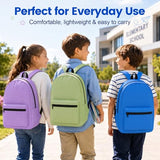 TomeLosise 12 Pack Backpacks Bulk, Wholesale Durable Bookbags in 6 Colors, 17 Inch Large Capacity Backpack for Back to School Supplies