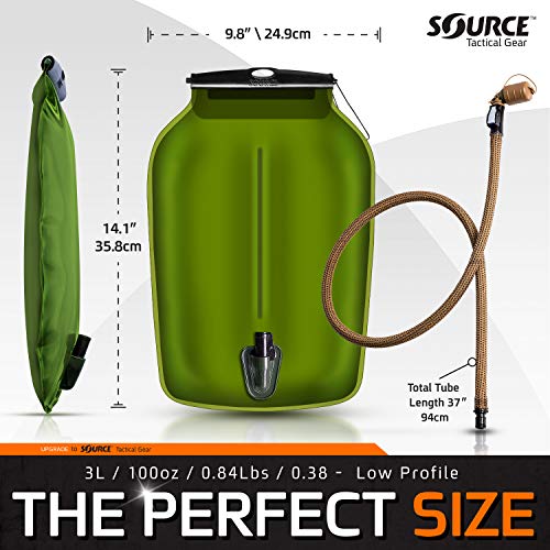 Source Tactical Gear Widepac Low Profile 3-Liter Hydration System Pack (Coyote), WLPS