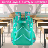UFNDC 3PCS Bookbag for Girls, 15" Kids Sequin Bookbag with Lunch Box, Green Koala School Bag Set for Elementary Preschool Toddler