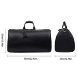 Leathario Travel Duffle Bag For Men Women Genuine Leather Overnight Weekender Bag Vintage Luggage Carry On Airplane Large Retro Unisex