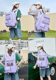 Ocbabe Kids Backpack for Girls Bookbag College Middle High School Bag for Student Black Plain Ita Bag