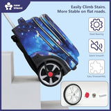 NEW TILAMI 20" Rolling Backpack for Teens Adults, Climbing Stairs Waterproof Backpack with Wheels for School Business Trave Camping with Laptop Compartment, Fit 17 Inch Laptop, Spacey Blue