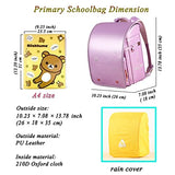 Milworld randoseru backpack japanese school bag girls and boys PU leather send gift
