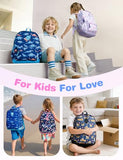 VASCHY Toddler Kids Backpack, Lightweight Water Resistant Daycare Preschool Backpack Schoolbag for Little Girls w Chest Strap Rainbows