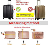 T Tersely Clear PVC Suitcase Cover Protectors 20/24/26/28/30 Inch Suitcase Baggage Covers - Waterproof Dustproof and Anti-Scratch 20-30 Inch Luggage Cover (26inch)