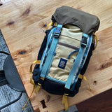 Topo Designs Rover Trail Pack 22L, Molded Back Panel, Waist Belt, Water Bottle Pockets (Forest/Goldenrod)