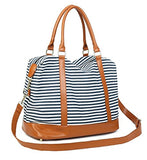Bluboon Travel Tote Bags with Zipper Ladies Canvas Bag Weekender Overnight Bag for Women Carry on Duffel Bag Trolley Sleeve