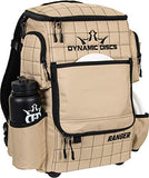 Dynamic Discs Ranger | Disc Golf Backpack With 20+ Disc Capacity | Bag for Men, Water Bottle Holder + Retriever Holster, Accessories, Gifts (Sandstone)