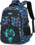 Bluboon Boys School Backpack, Lightweight Kids Bookbag for Elementary and Middle School, Water-Resistant Student Backpack Fits 15.6 Inch Laptop, Chest Strap, Multiple Pockets