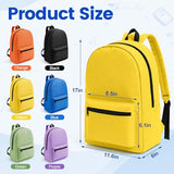 TomeLosise 12 Pack Backpacks Bulk, Wholesale Durable Bookbags in 6 Colors, 17 Inch Large Capacity Backpack for Back to School Supplies