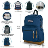 JanSport Right Pack Backpack - Durable Daypack with Padded 15" Laptop Sleeve, Spacious Main Compartment & Integrated Water Bottle Pocket - Black