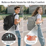 PACKISM Mesh Backpack for School - 18 Inch Extra Large Mesh Bookbag, Black