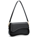 KKXIU Shoulder Bag for Women Small Clutch Purses Cute Hobo Handbag Trendy Underarm Bag-Black