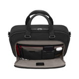 Victorinox Werks Traveler 7.0, Compact Briefcase, Briefcase with 14" Laptop and 11’’ Tablet Compartment, Black