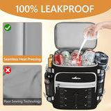 ITHWIU Cooler Backpack, 40 Cans Insulated Lunch Backpack Picnic Backpack for Men&Women, Durable Cooler Bag with 2 Leak Proof Compartments for Picnic, BBQ Camping, Lunch, Beach, Hiking, Black