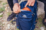Gregory Inertia 24L H2O Unisex Day Hiking Backpack with included Water Reservoir/Bladder, One Size Fits All, Indigo Blue