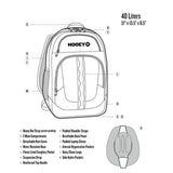 HOOEY Ox Rodeo Pattern Backpack Cream/Burgundy