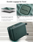 MILADA Carry On Luggage Expandable 20 Inch Hard Shell Suitcases with Wheels