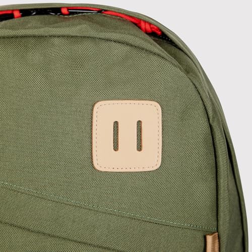 Topo Designs Daypack Classic – OG Daily Carry Pack Designed in Denver, Functional Travel Bag, Made from Recycled Nylon, 2 Padded Laptop Sleeves, 21L (Beetle/Spice)