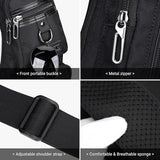 WITZMAN Slim Sling Bag for Men Crossbody Lightweight Chest Bag Casual