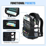 ASKSKY See-Through Mesh Backpack for School with 3d Foam Shoulder Straps, Lightweight, Ultra-Breathable Backpack for Beach, Swim, Gym, & Work, Black