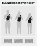 WATERFLY Small Crossbody Sling Bag: RFID Blocking Anti Theft Sling Backpack Chest Bag Travel Hiking Daypack Man Woman