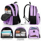 BIKROD Backpack for Girls Women, School Backpack for Teen Boys, Lightweight Casual High School Bookbag, Daily-use Travel Laptop Backpack Fits 15.6 Inch Notebook