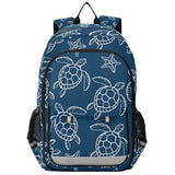 Sletend Backpack Sea Turtle Starfish Toddler School Bags Child Lightweight Preschool Large Bookbags for Girls-Boys Middle-School Elementary