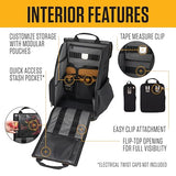 Carhartt Mens Station Tool Bag W/Adjustable Shoulder Straps, Durable, Water-Resistant Tool Organizer, Tool Backpack