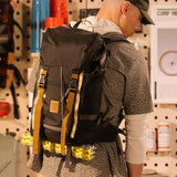 Topo Designs Rover Trail Pack 22L, Molded Back Panel, Waist Belt, Water Bottle Pockets (Forest/Goldenrod)