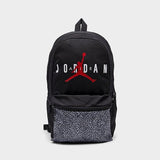 Nike Jordan HBR Air Back Pack, Black/Elephant Print, L