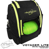 MVP Disc Sports Voyager Lite Backpack Disc Golf Bag (Lime)